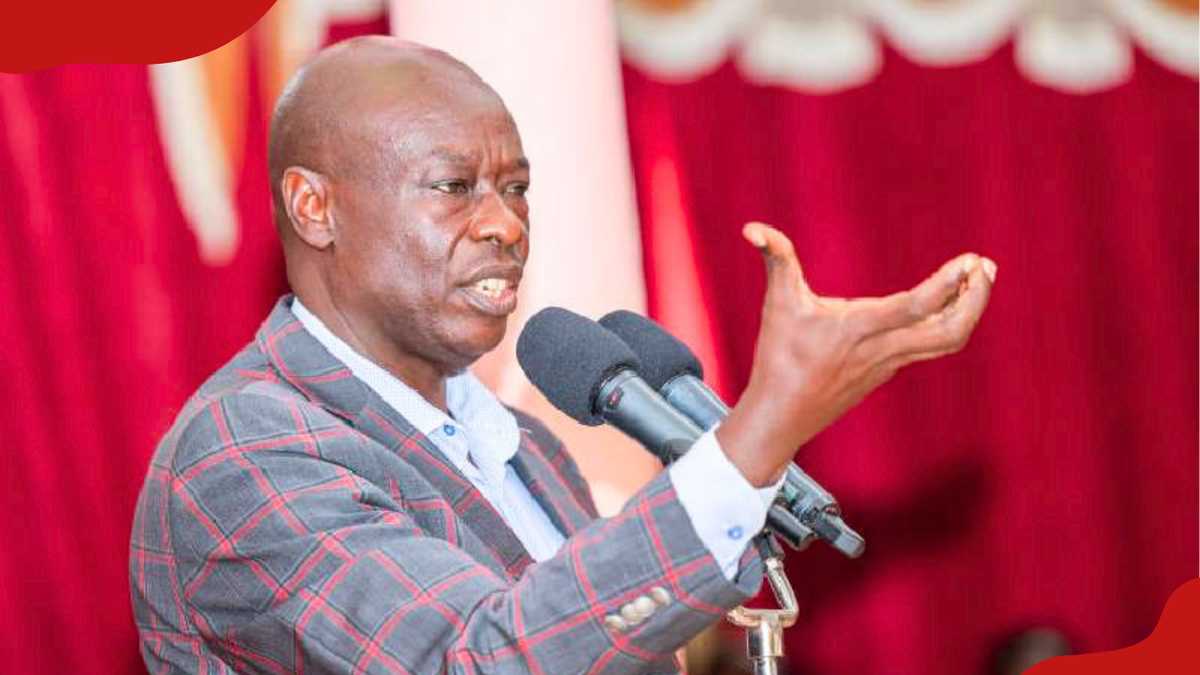 Mwea MP Mary Maingi confronts Rigathi Gachagua during a phone address at a Kirinyaga burial