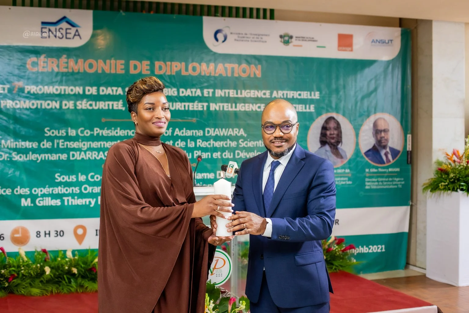 Fatim Cissé sponsors INP-HB's 9th Data Science and Artificial Intelligence graduating class in Côte d'Ivoire